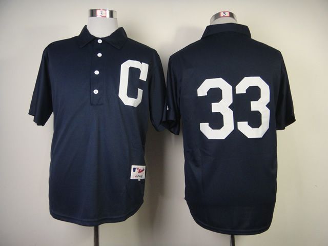 Men Cleveland Indians 33 Swisher Blue 1902 MLB Jerseys